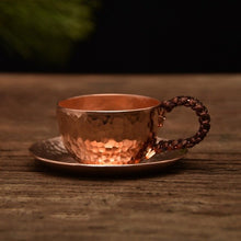Load image into Gallery viewer, hand forged espresso cup &  dish set