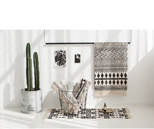 Load image into Gallery viewer, woven cotton bedside kilim