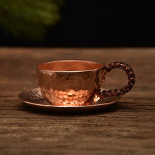 Load image into Gallery viewer, hand forged espresso cup &amp;  dish set